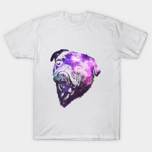 Cool Pug Dog Galaxy Shirt T-Shirt